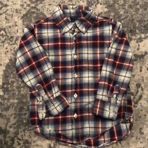 Gap 4T plaid button down shirt